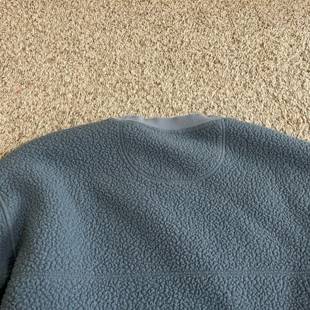 Everlane ReNew Fleece Oversized Crewneck Sweatshirt Women's Size Medium Blue - Picture 9 of 12